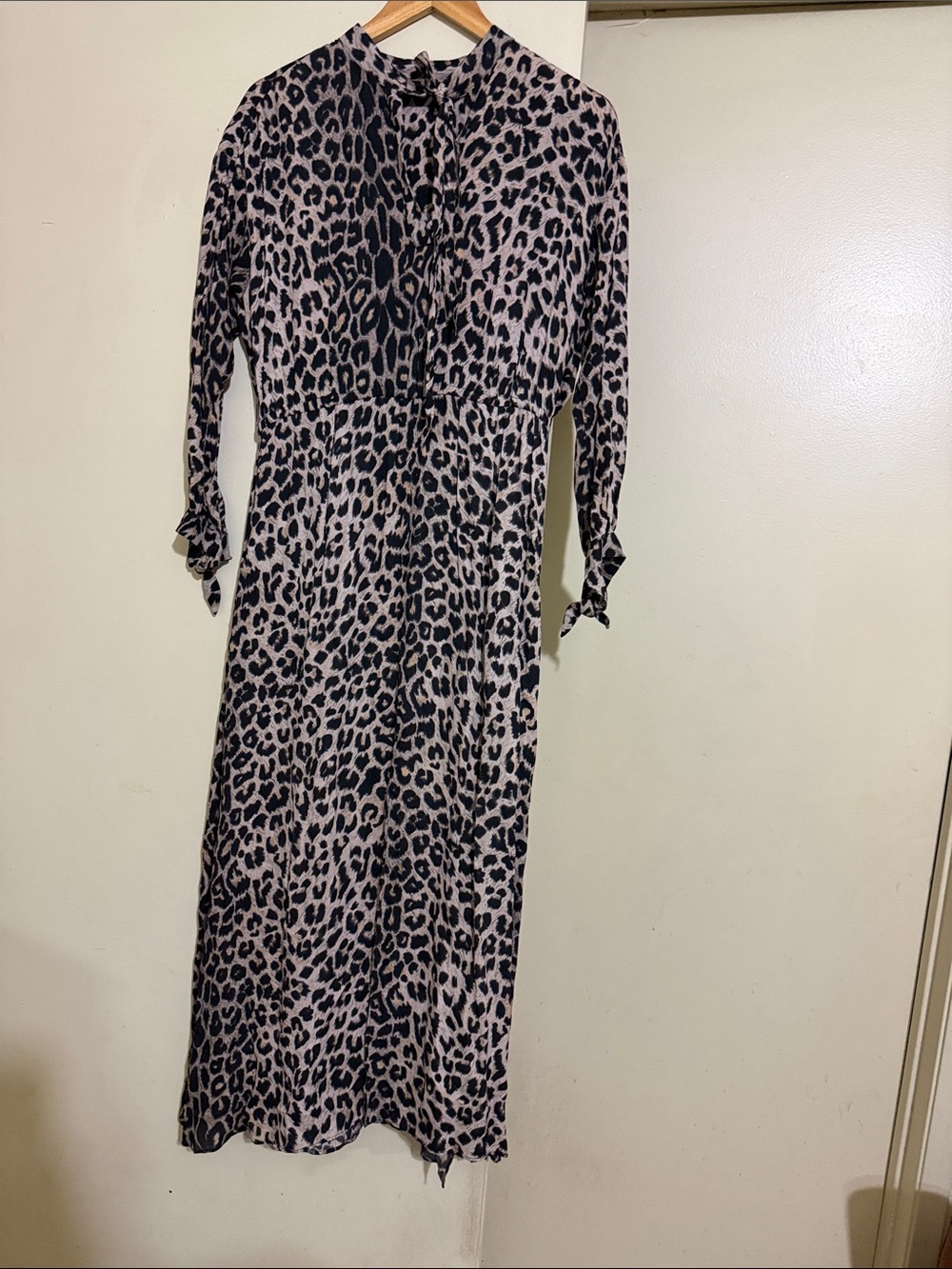 All Saints silk animal print dress